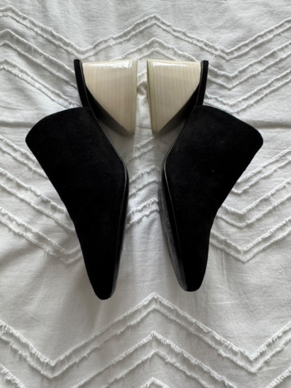 MERCEDES CASTILLO SUEDE MULES - Black - Size 7.5